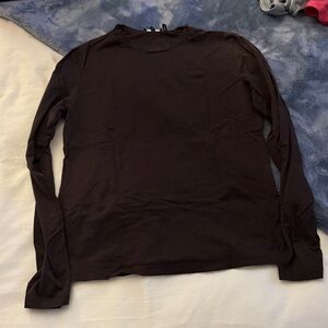 NWOT Theory Tiny Tee - dark brown